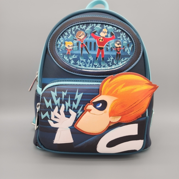 Loungefly Disney Pixar Moments Incredibles Syndrome Mini Backpack with wallet - Picture 1 of 10